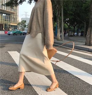 [Korean Style] Zuzil Minimalistic Ankle Length Skirt