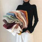 [Korean Style] Multi Color Basic Turtleneck Knit