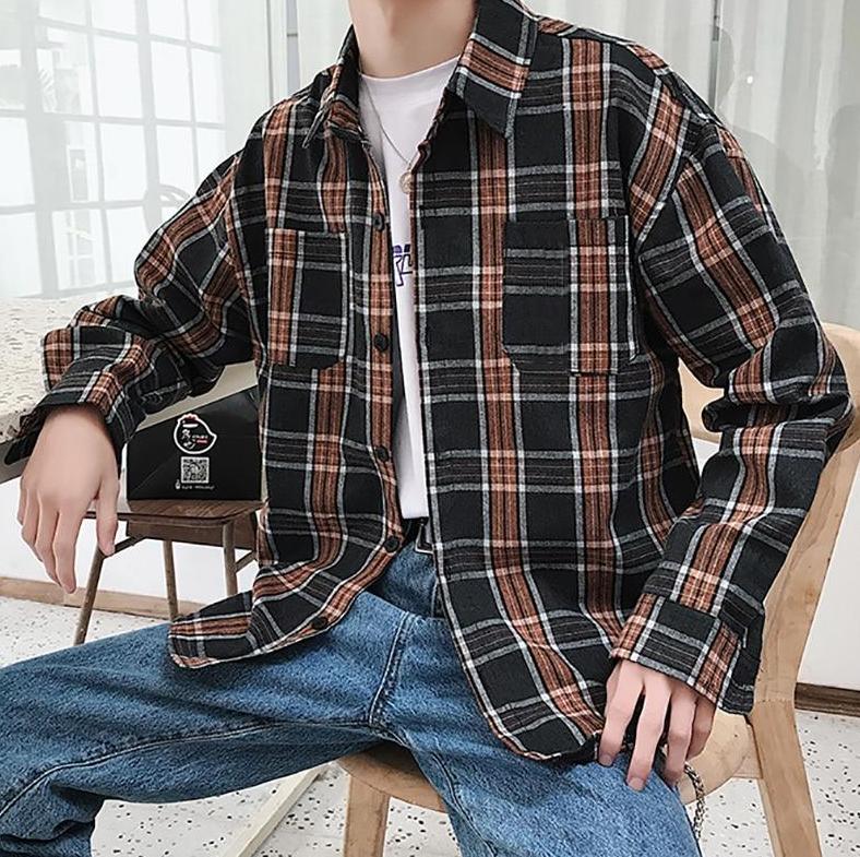 [Korean Style] Lope Plaid Casual Shirts – Ordicle