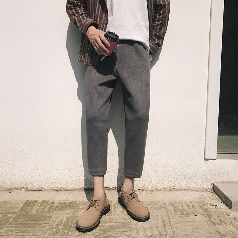 [Korean Style] Sean Loose Fit Solid Color Trouser
