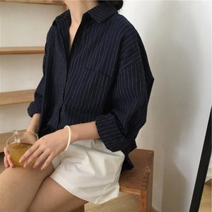 [Korean Style] Bellarita Stripe Shirts