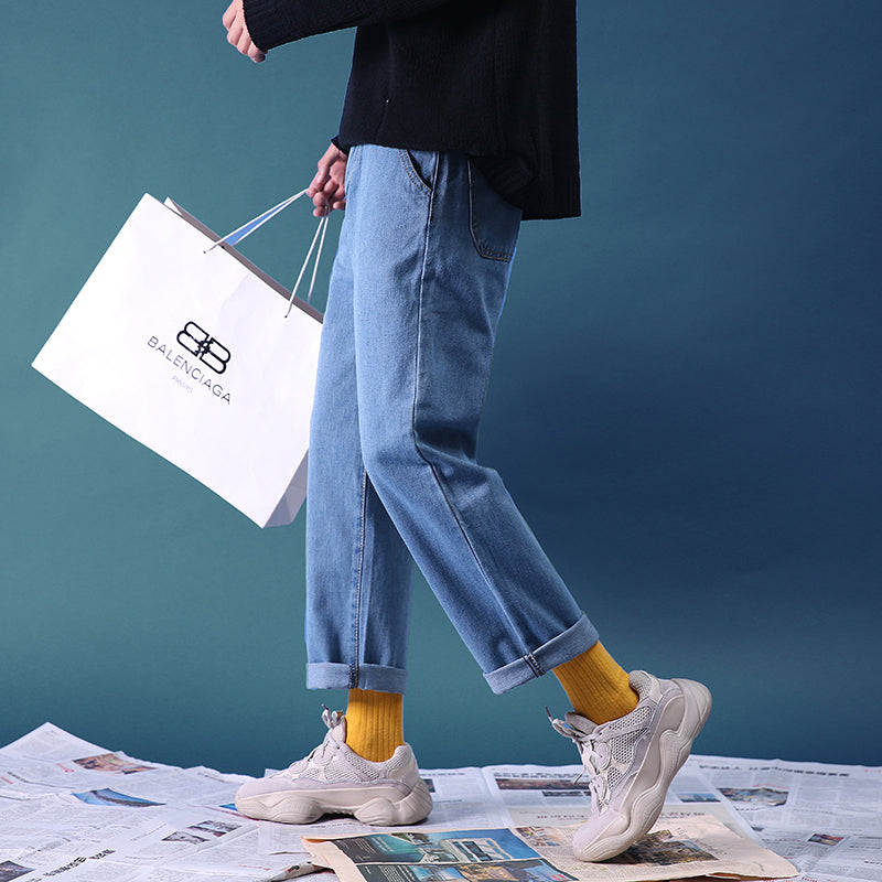 [Korean Style] Revel Casual Straight Denim Jeans