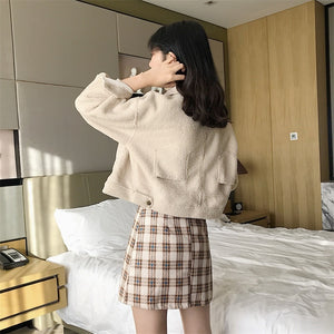 [Korean Style] Picnic Plaid Pencil Skirt