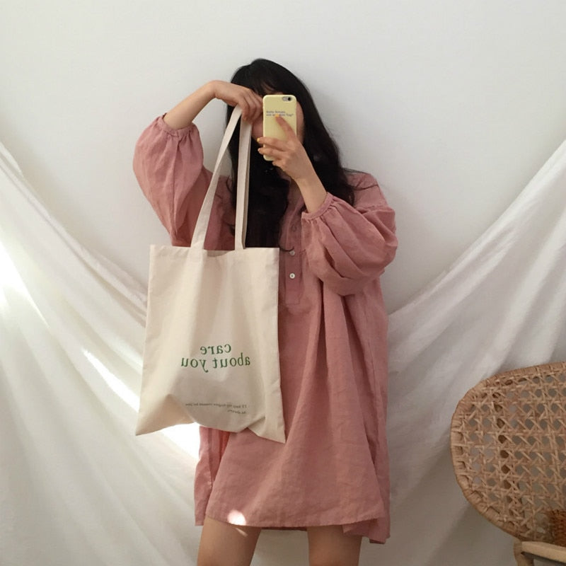 [Korean Style] Denelia Casual Shirt Dress