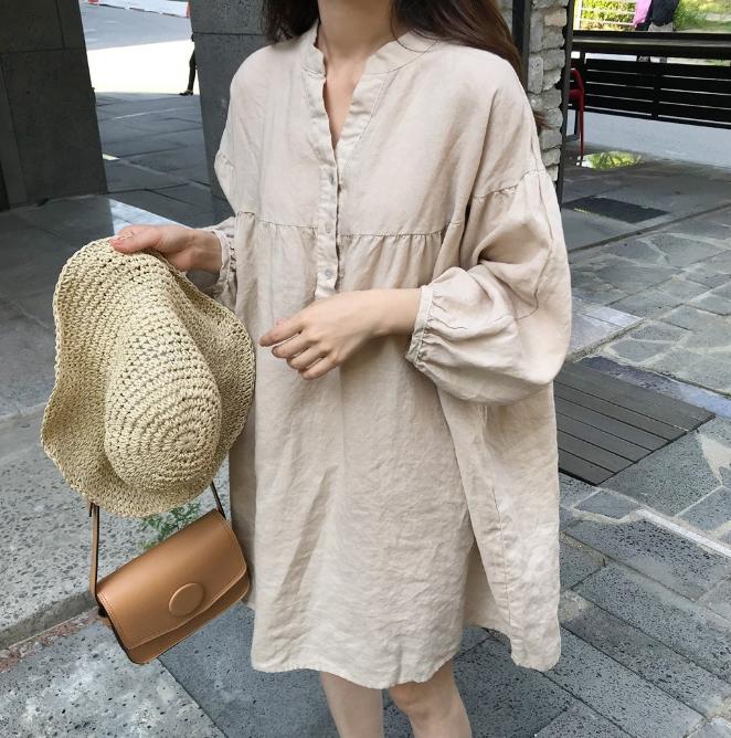 [Korean Style] Denelia Casual Shirt Dress