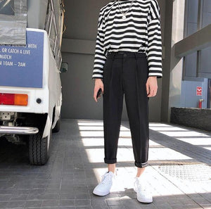 [Korean Style] Barney Cotton Casual Pants