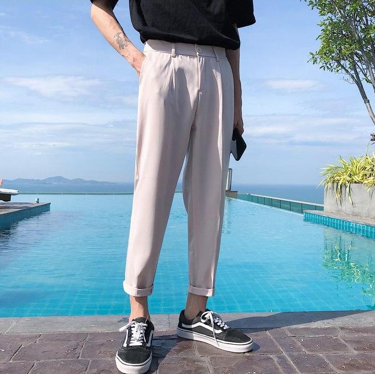 [Korean Style] Barney Cotton Casual Pants
