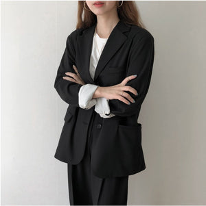 [Korean Style] Jeor Vintage Style Loose Fit Blazer