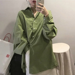 [Korean Style] Lizz Wasabi Button Down Shirts