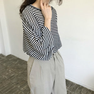 [Korean Style] Coloo Casual Stripe Tee