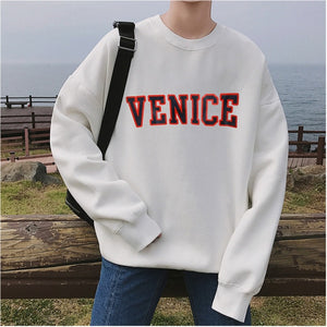 [Korean Style] Venice Letter Printing Sweatshirts