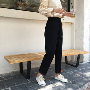 [Korean Style] Ginna High Waist Casual Denim Jeans