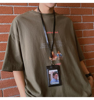 [Korean Style] Audy Printing Round Neck T-shirts