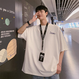 [Korean Style] Back Patchwork Oversized T-Shirts