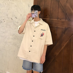 [Korean Style] Nomadic Casual 1/2 Shirts