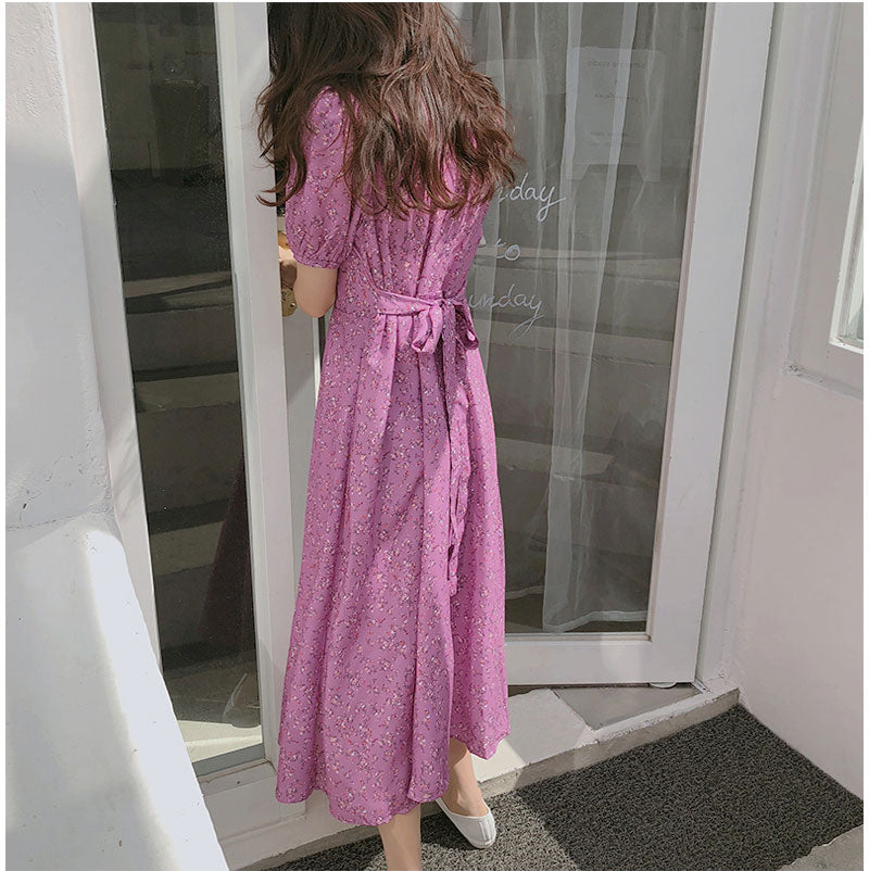 [Korean Style] Angel Floral Maxi Dress