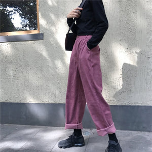 [Korean Style] Grape Loose Fit Trouser