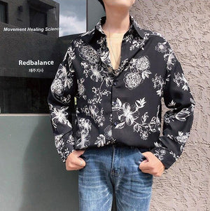 [Korean Style] Mary Flower Hawaiian Shirts