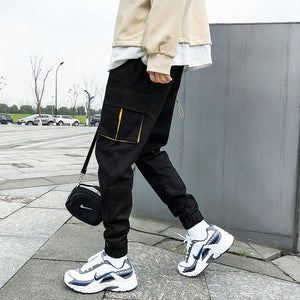 [Korean Style] Andrew Black/khaki Jogger Sweatpants