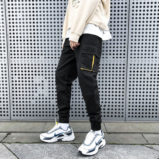 [Korean Style] Andrew Black/khaki Jogger Sweatpants