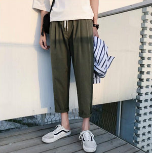 [Korean Style] Dorian Straight Cotton Pants