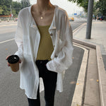 [Korean Style] Ariela Oversized See-through Blouses