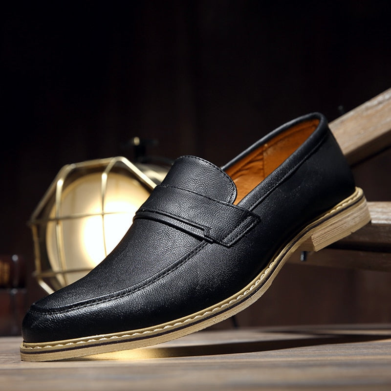 [Korean Style] Handmade Slip-On Oxford Shoes