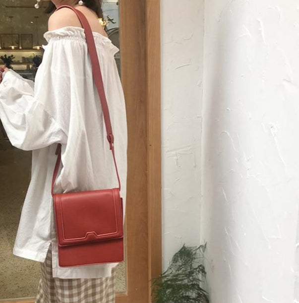 [Korean Style] Geko Flap Square Crossbody Bag